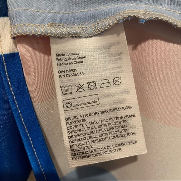 Lemlem X H&M Blue Stripe Midi Slip Dress Size S Contemporary Nautical Y2K Glam - Picture 13 of 15